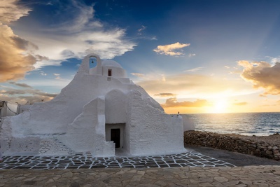 Panorami di Mykonos e centro storico