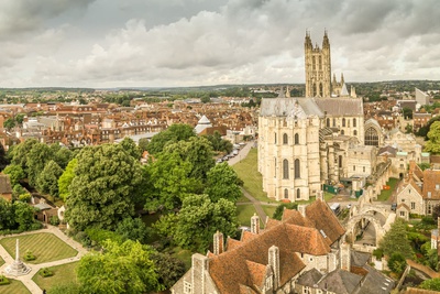 Il Castello di Leeds e la Cattedrale di Canterbury